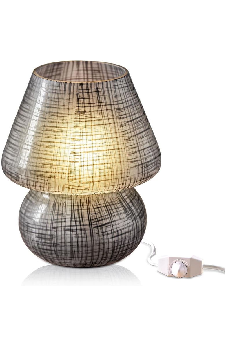 Next Glow Mushroom LED Lamp,  Modern Dimmable E26 Socket, Main, color, Black