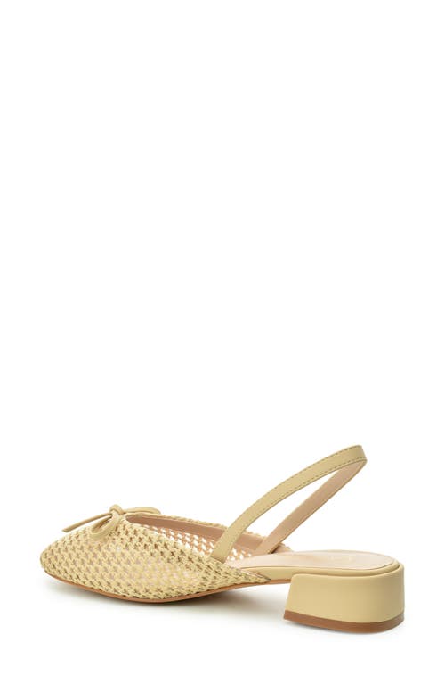 Catherine Catherine Malandrino Slingback Raffia Mule Flat In Beige