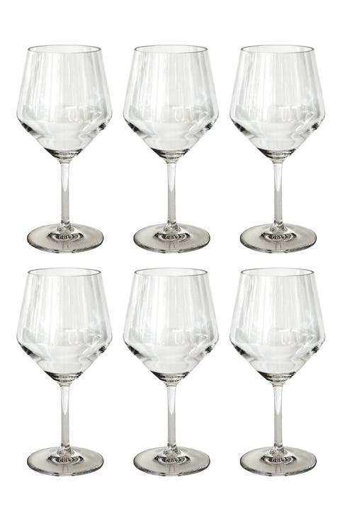 Angle Set of 6 Goblets