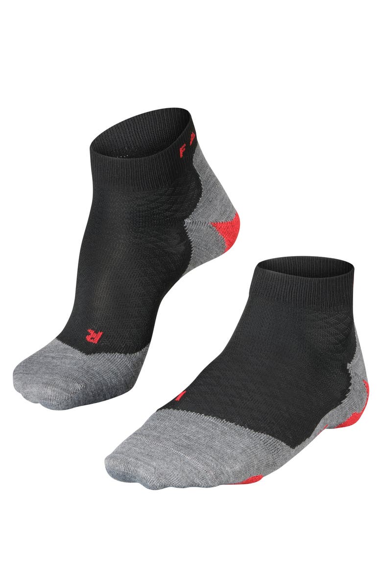 RU5 Race Short Running Socks, Main, color, Black-Mix