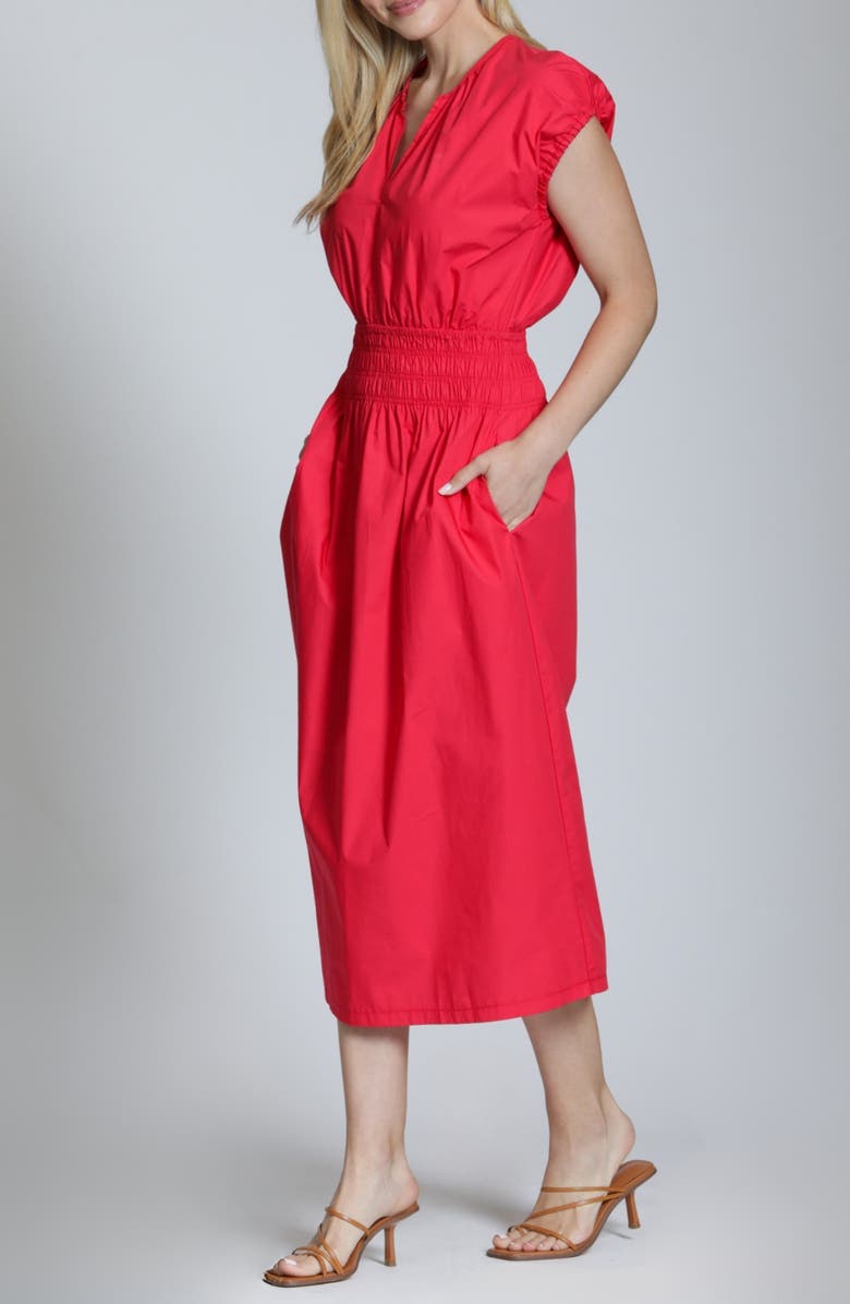 APNY A-Line Midi Dress, Alternate, color, Red