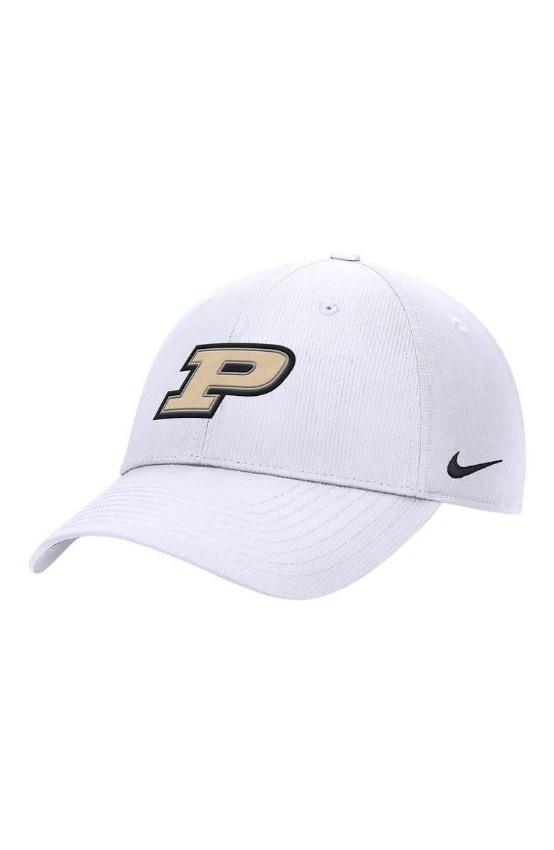 Nike Men's Nike White Purdue Boilermakers 2025 On-Field Club Performance Adjustable Hat, Main, color, White
