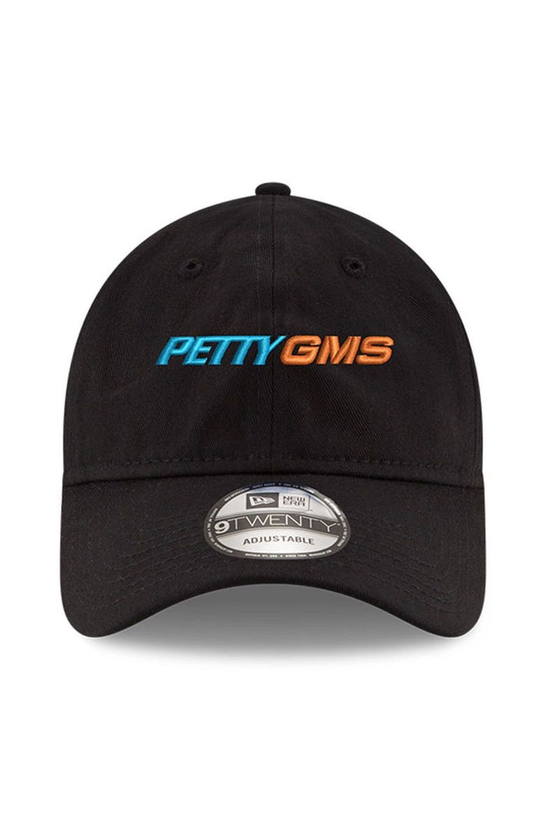 Men's New Era Black Petty GMS Motorsports Enzyme Washed 9TWENTY Adjustable Hat, Alternate, color, Black