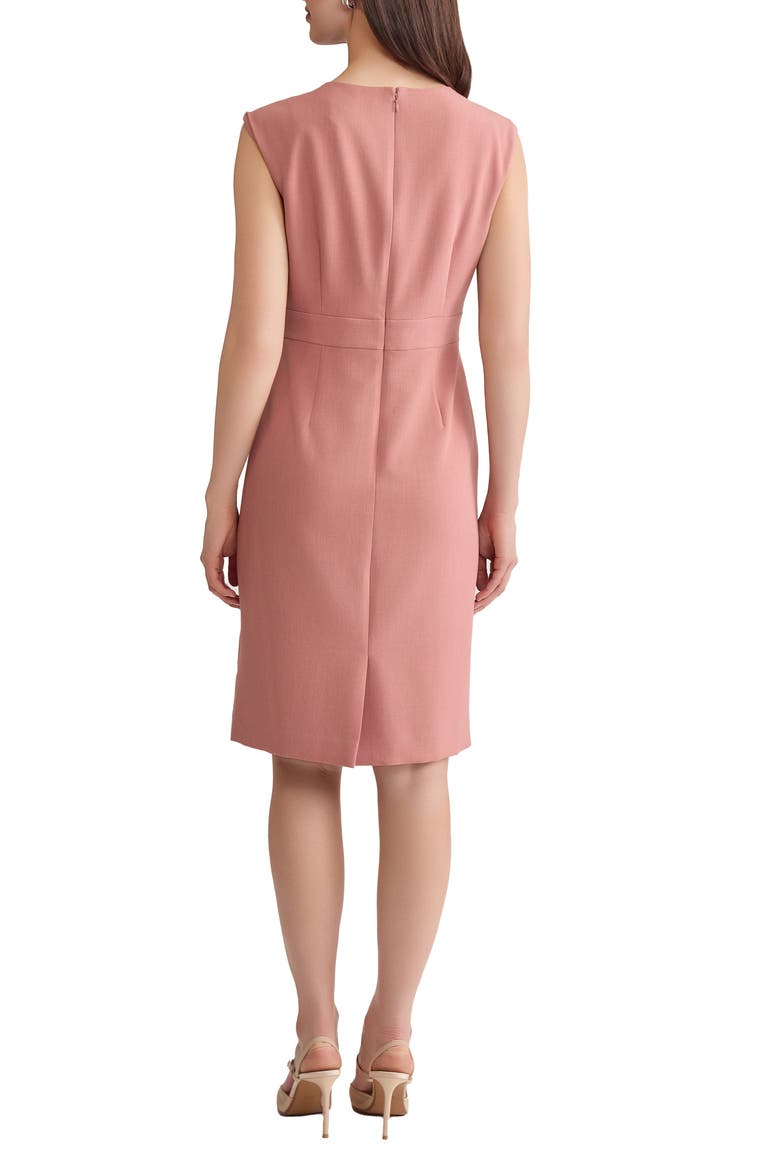 Cap Sleeve Sheath Dress, Alternate, color, TEAROSE ROSE
