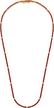 Crislu Cubic Zirconia Tennis Necklace