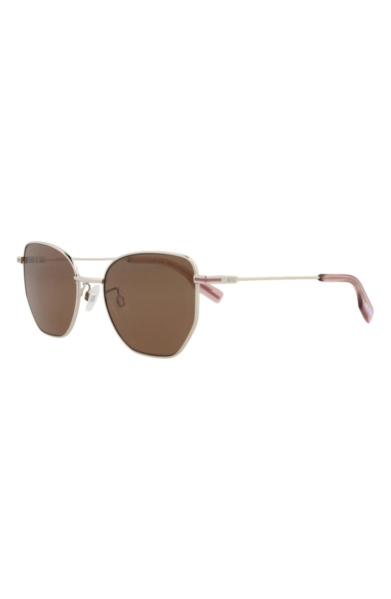 MCQ 50mm Core Cat Eye Sunglasses, Alternate, color, Gold Gold Brown