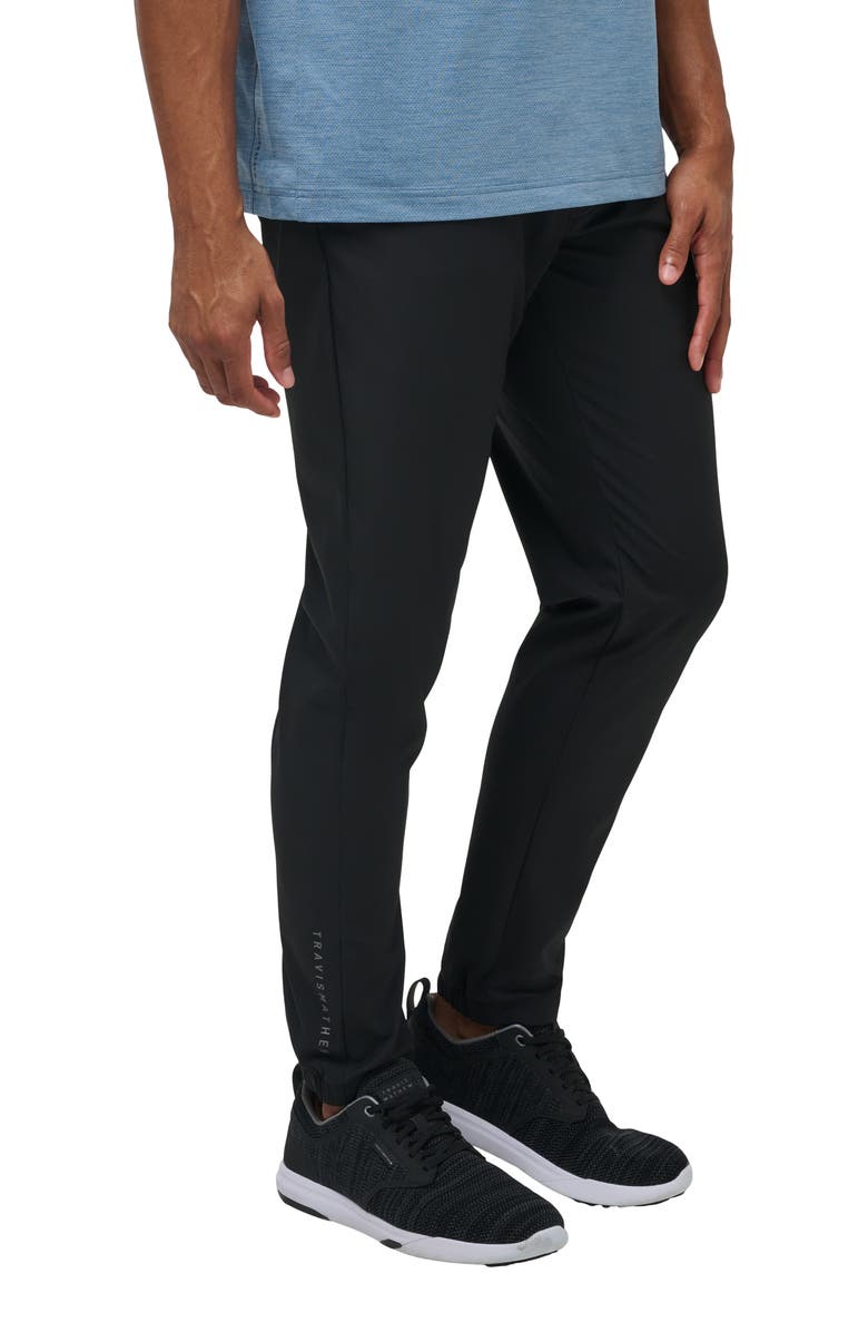 TravisMathew Slim Fit Joggers, Alternate, color, Black