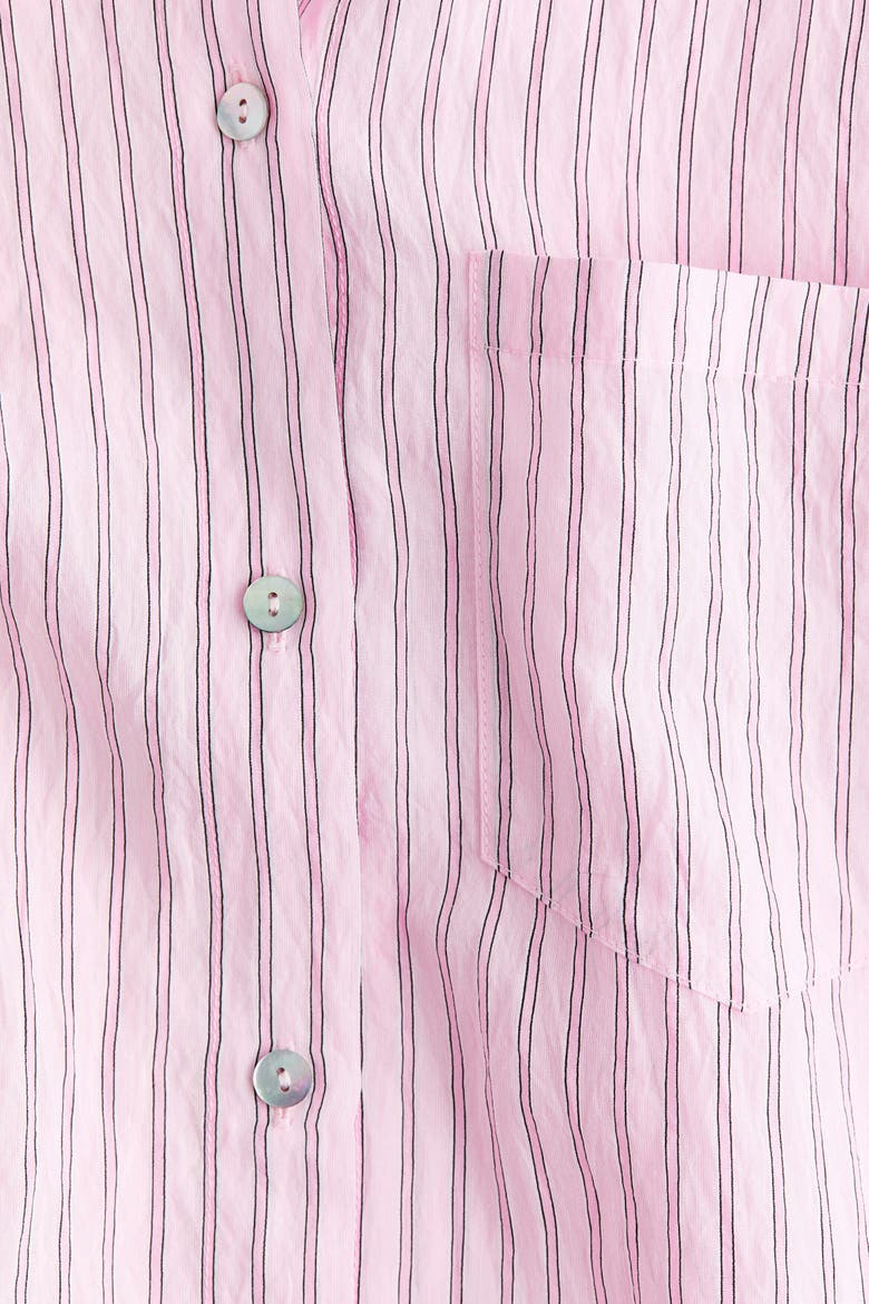 Oversized Shirt, Alternate, color, Light pink/striped