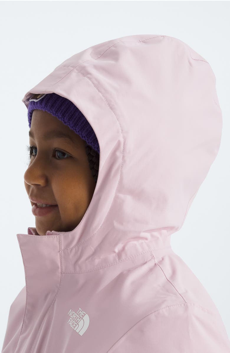 The North Face Kids' Warm Antora Rain Jacket, Alternate, color, Pale Blossom/ White Dune
