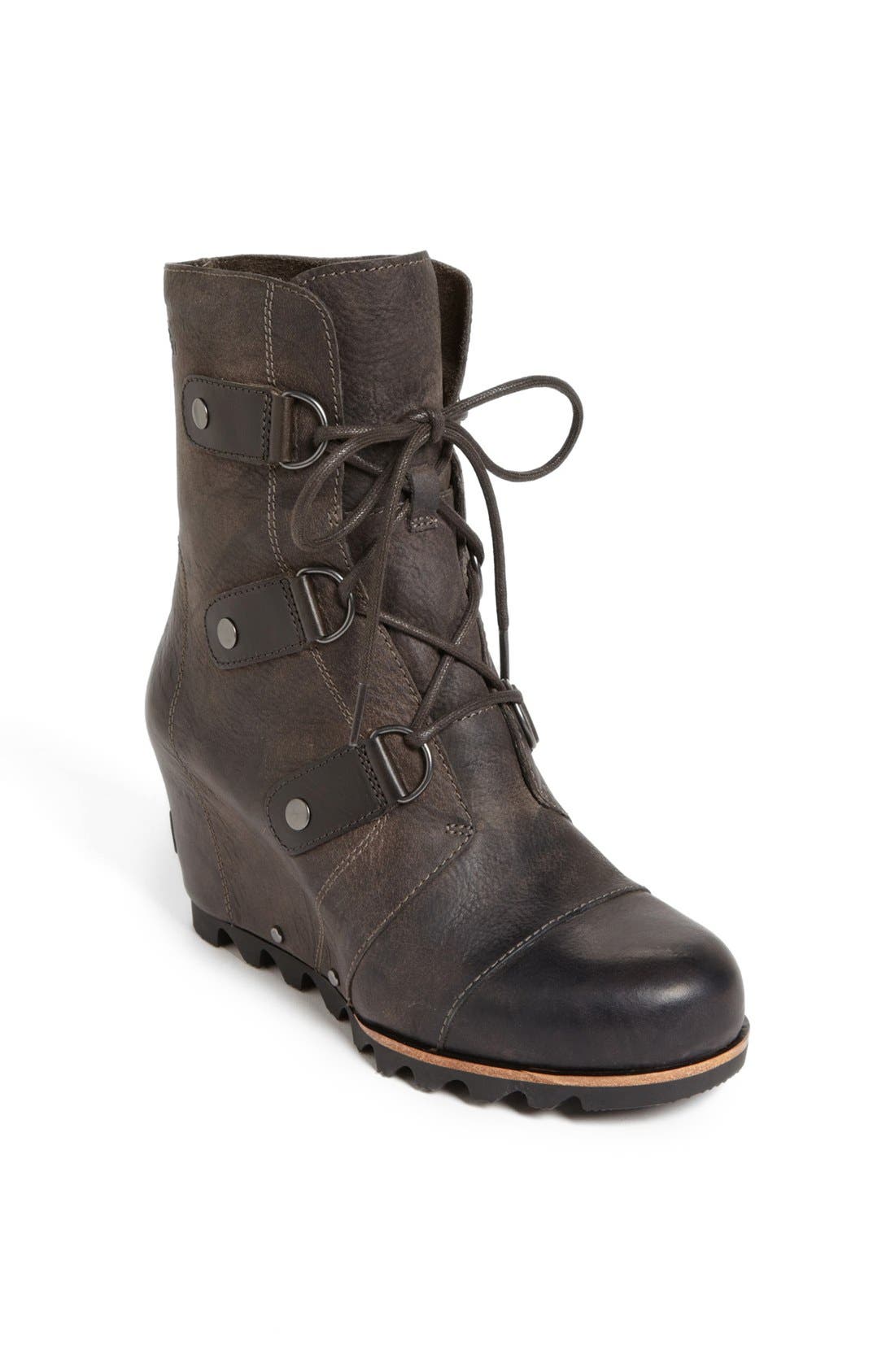 'Joan of Arctic' Wedge Boot, Main, color, GRILL/ BLACK