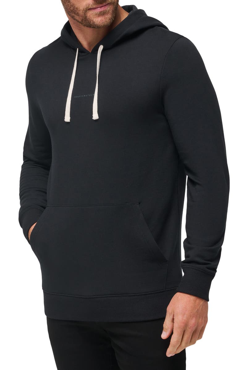 TravisMathew Coastal Cloud Hoodie, Main, color, Black