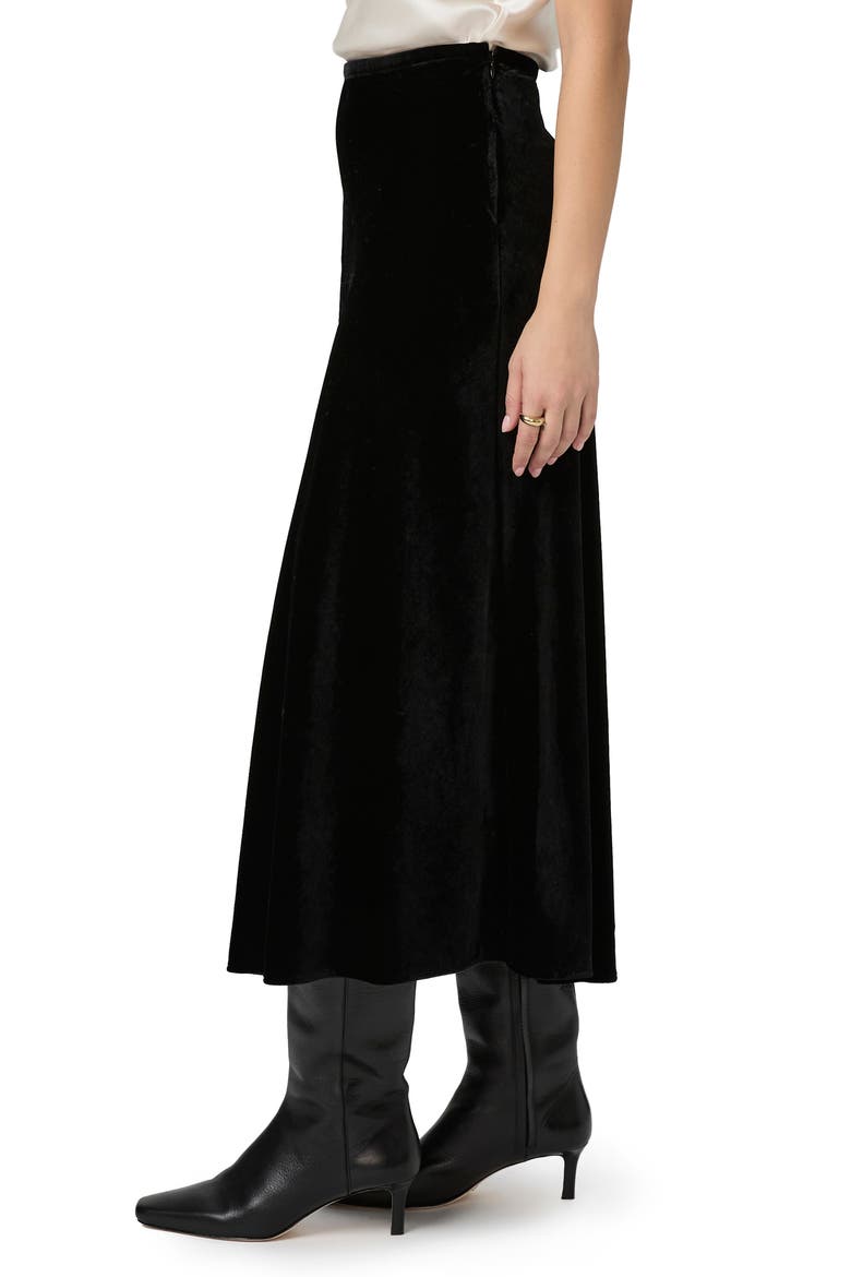 Cicely Midi Skirt, Alternate, color, BLACK