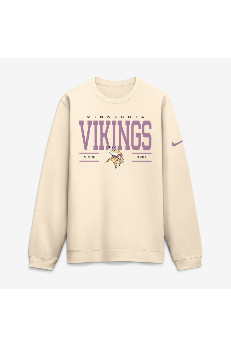 Men's Nike Natural Minnesota Vikings Always Reppin' Club Sweatshirt, Alternate, color, Natural