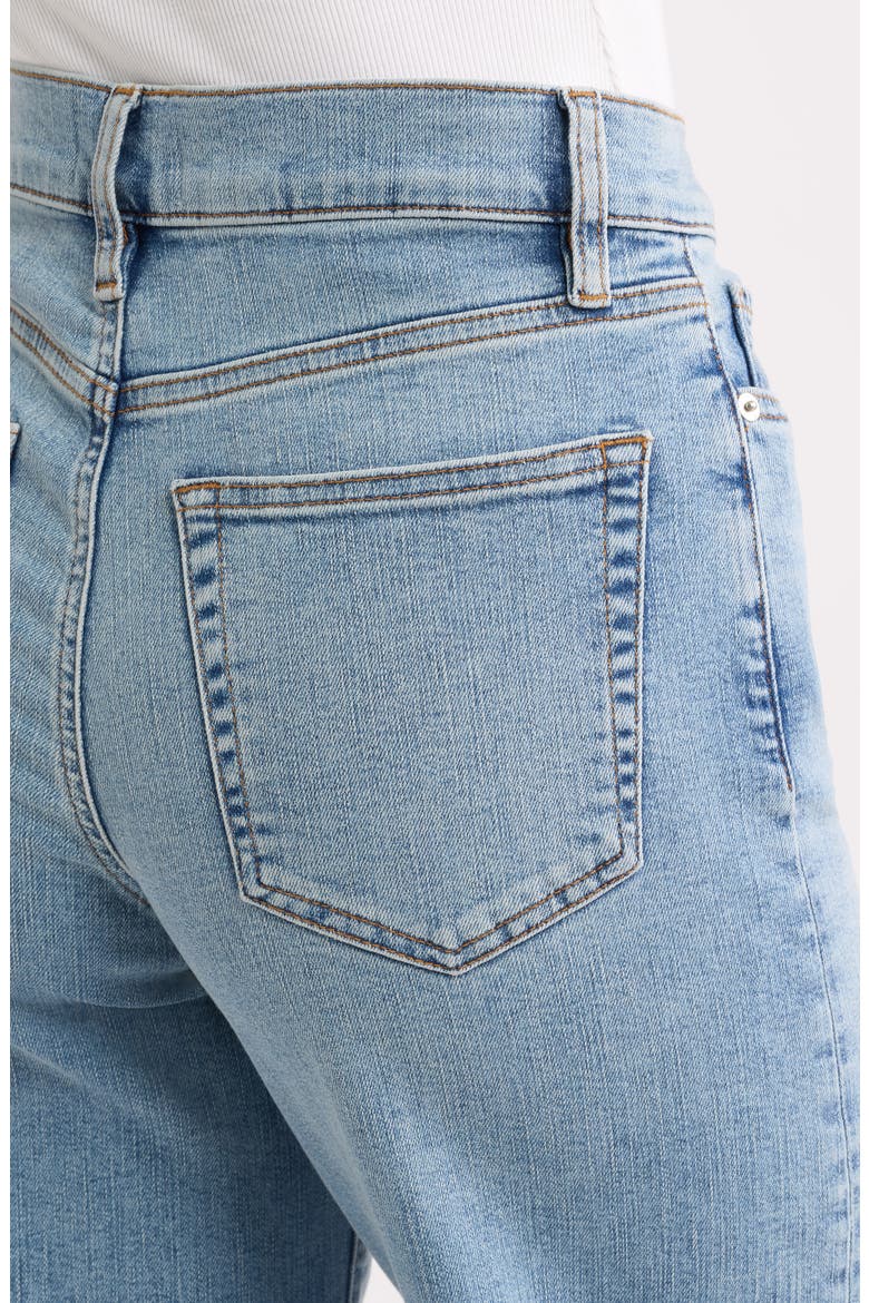 Le Slim Palazzo High Waist Wide Leg Jeans, Alternate, color, DOVETAIL RAW FRAY