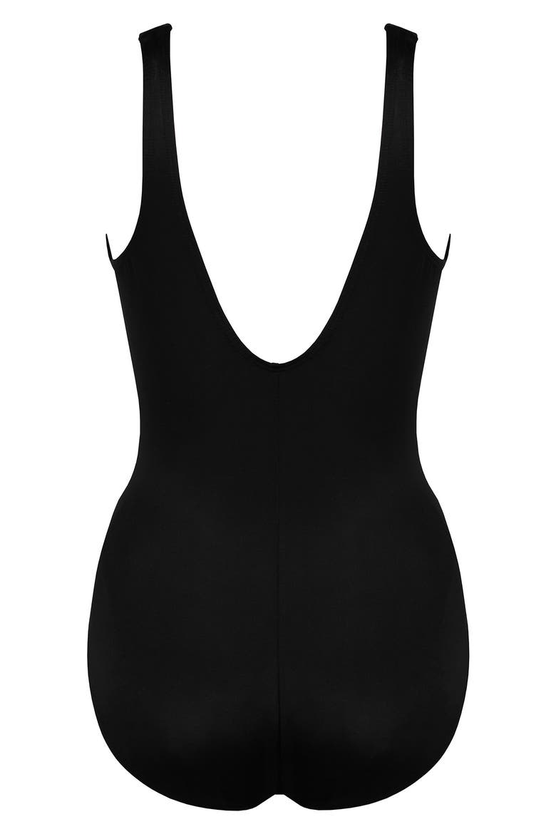 Rock Solid Regatta One-Piece Swimsuit, Alternate, color, BLACK