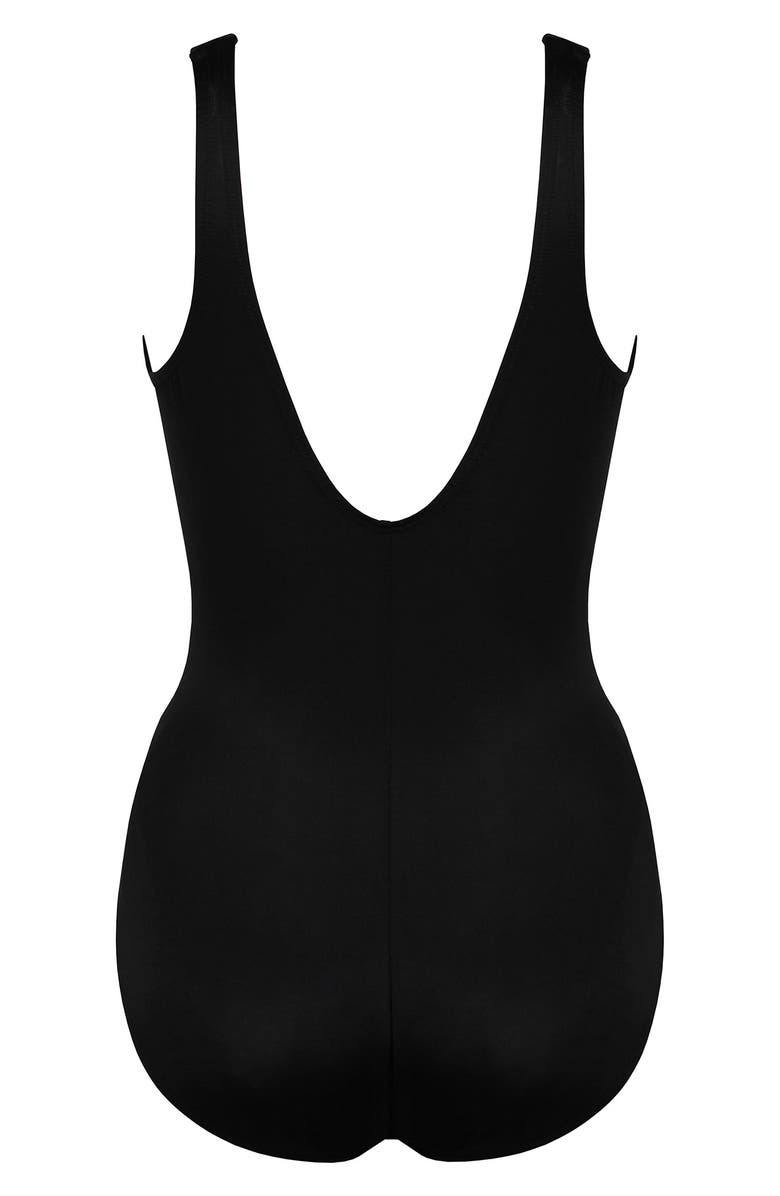 Miraclesuit<sup>®</sup> Rock Solid Regatta One-Piece Swimsuit, Alternate, color, Black