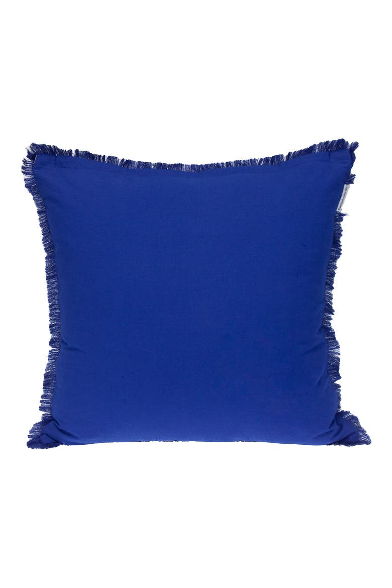 Cross Weave Square Accent Pillow, Alternate, color, BLUE