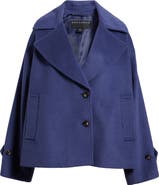 Bernardo Single Breasted Crop Coat