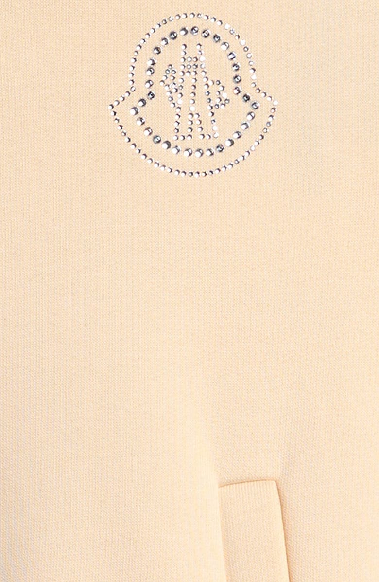 Moncler Kids' Logo Hooded Cotton Sweatshirt Dress, Alternate, color, 