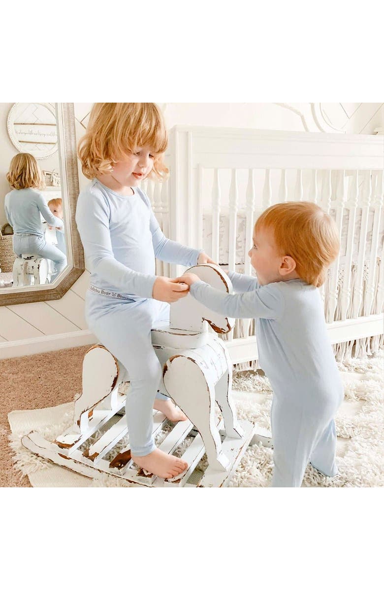 Bellabu Bear Kids' Sky Blue Set of 2 Piece Pajamas, Alternate, color, 