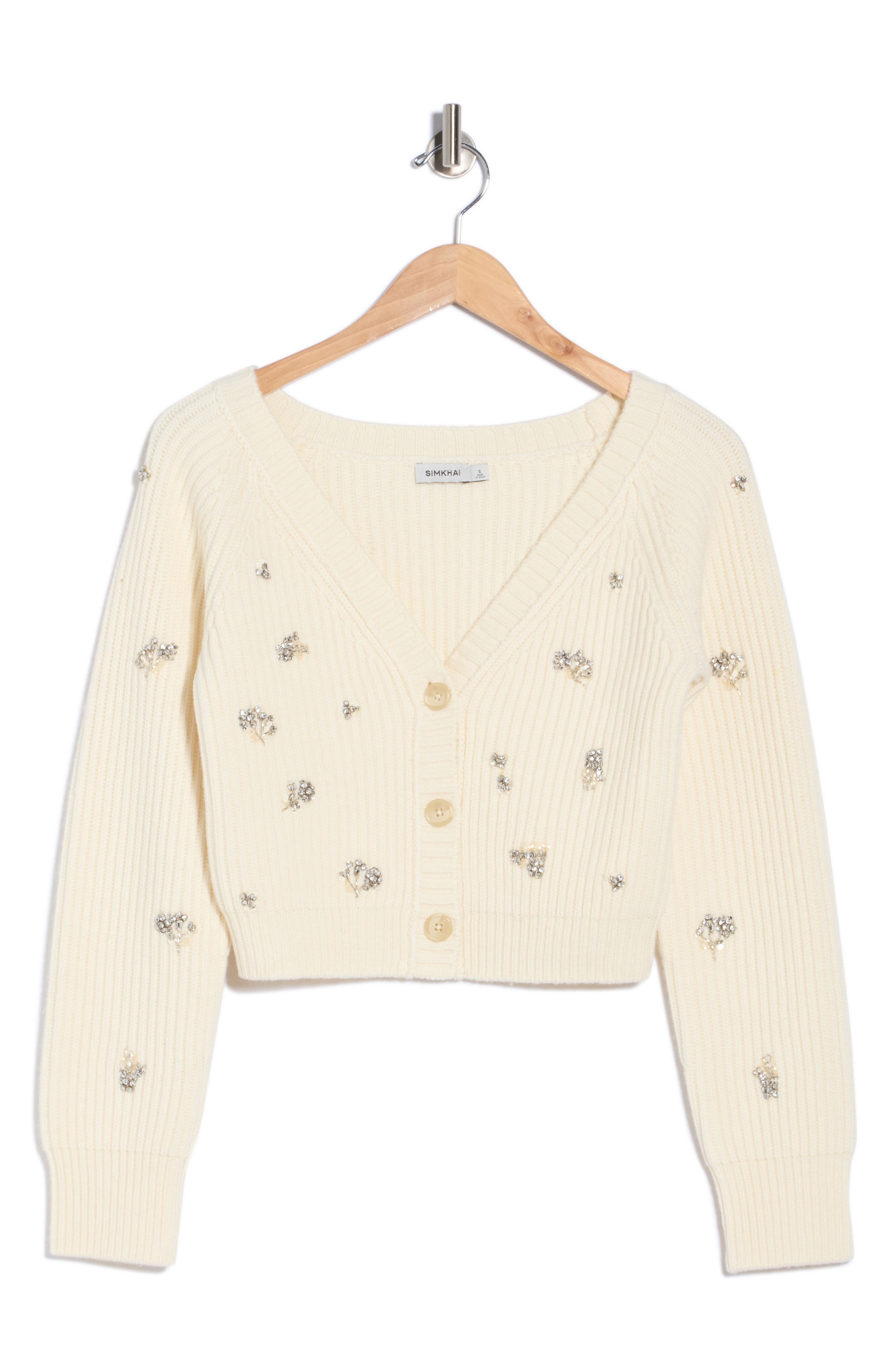 Novah Embellished Rib Cardigan