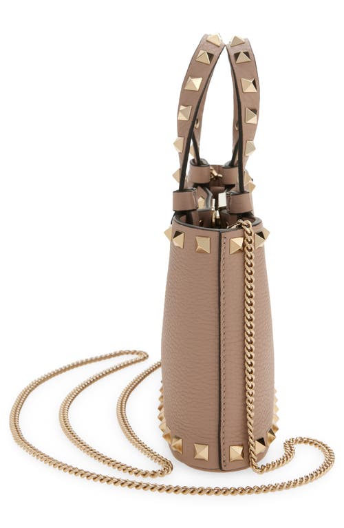Valentino Garavani Mini Rockstud Leather Top Handle Bag