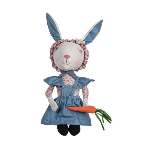 Babble Bunny Spring Gathered Traditions Joe Spencer
s Figurine Doll 19"