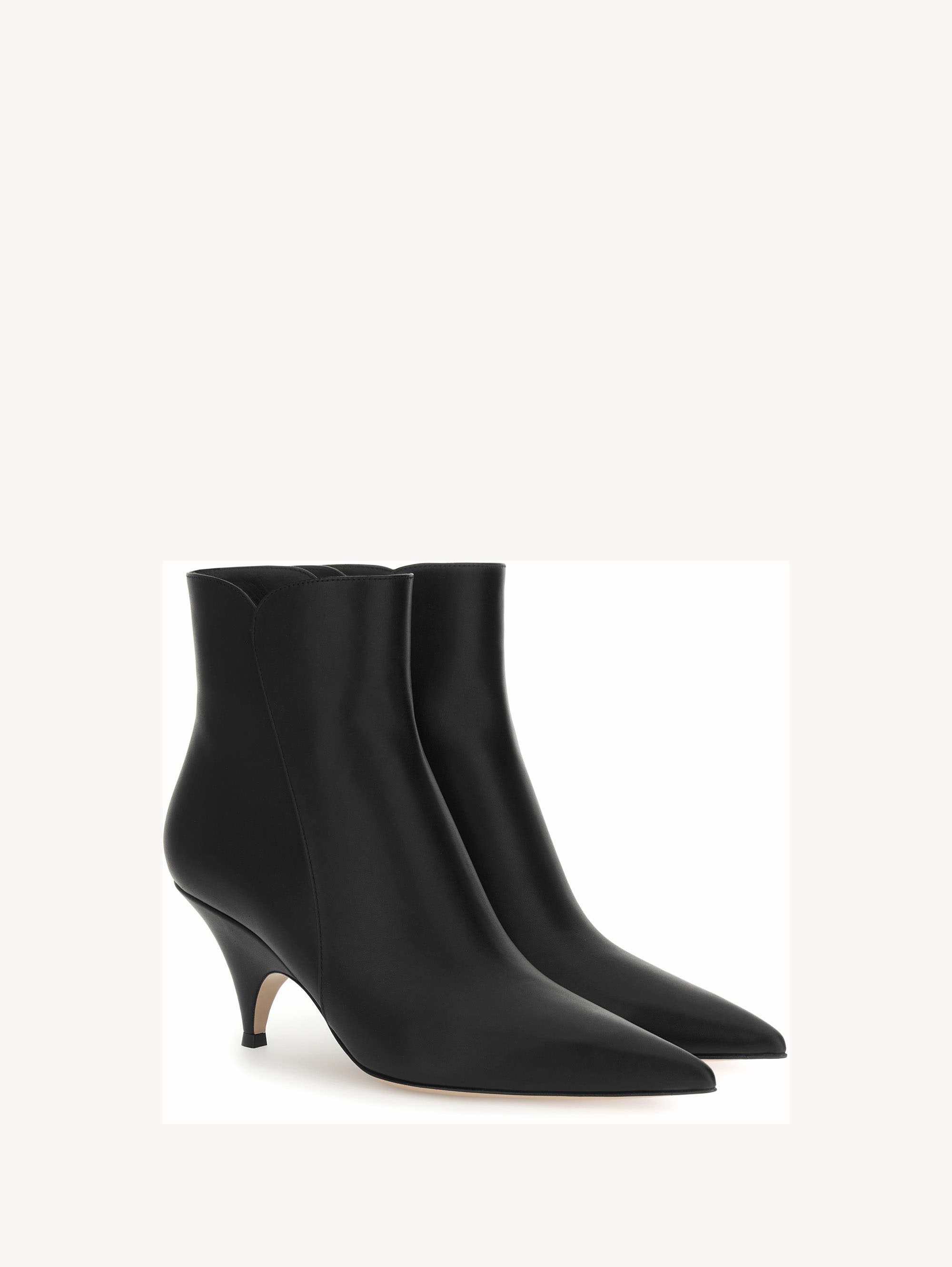 Gianvito Rossi Sofia Bootie 70, Alternate, color, Black Leather