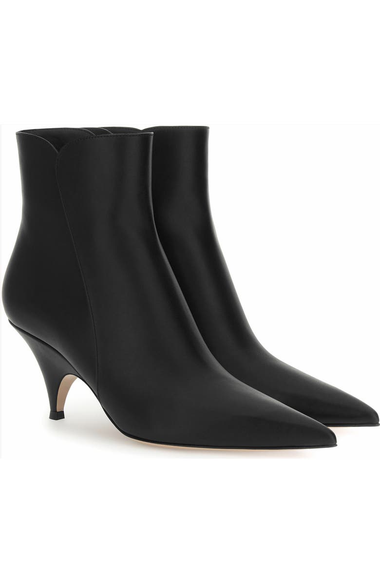 Gianvito Rossi Sofia Bootie 70, Alternate, color, Black Leather
