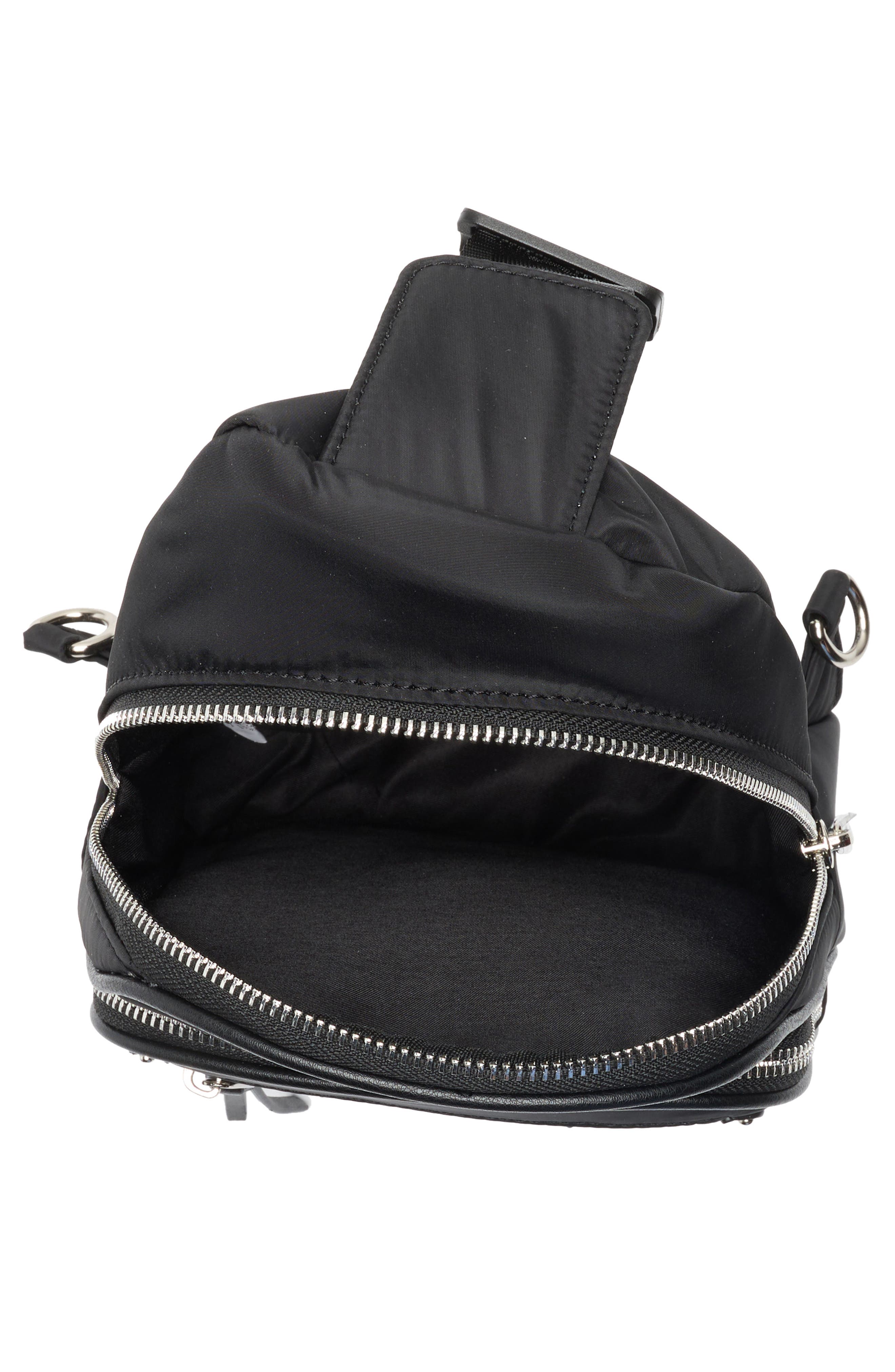Madden Girl Kids' Nylon Sling Bag, Alternate, color, Black