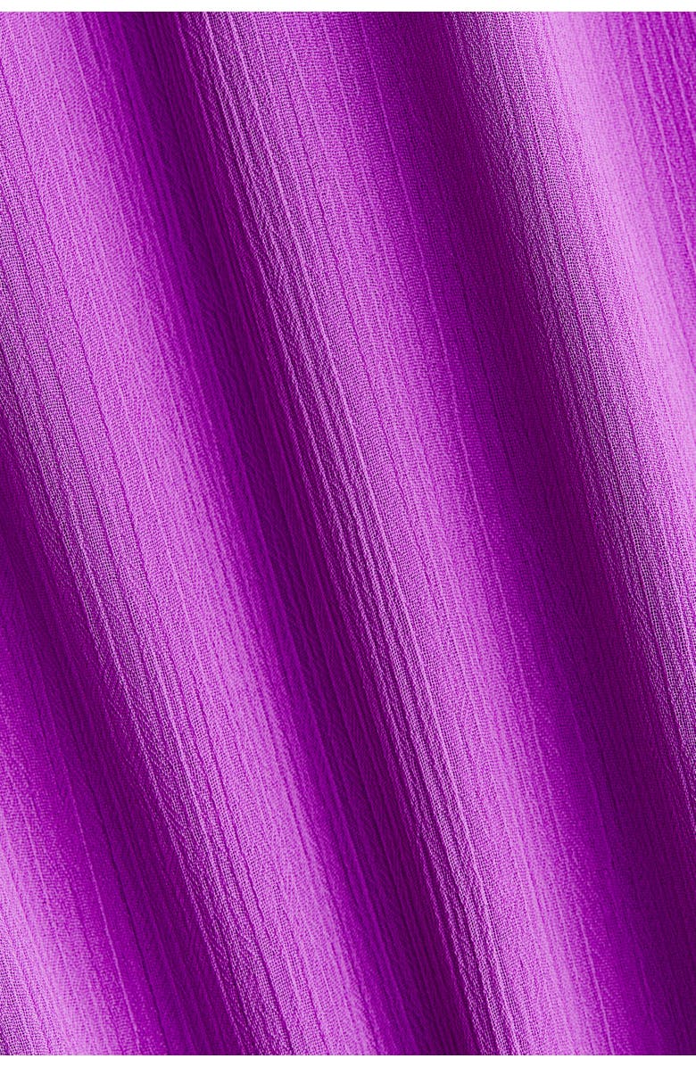 H&M Frill-trimmed Crinkled Dress, Alternate, color, Purple