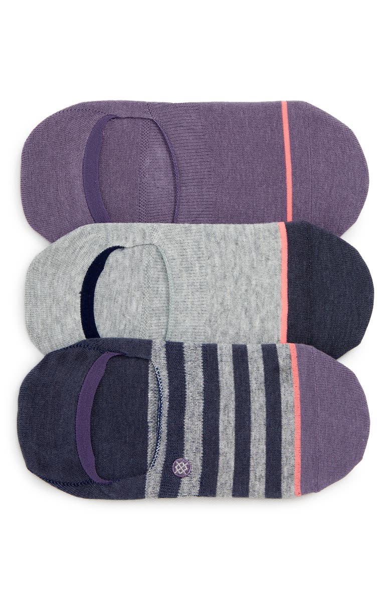 Stance Invisible 3-Pack No-Show Socks, Main, color, 