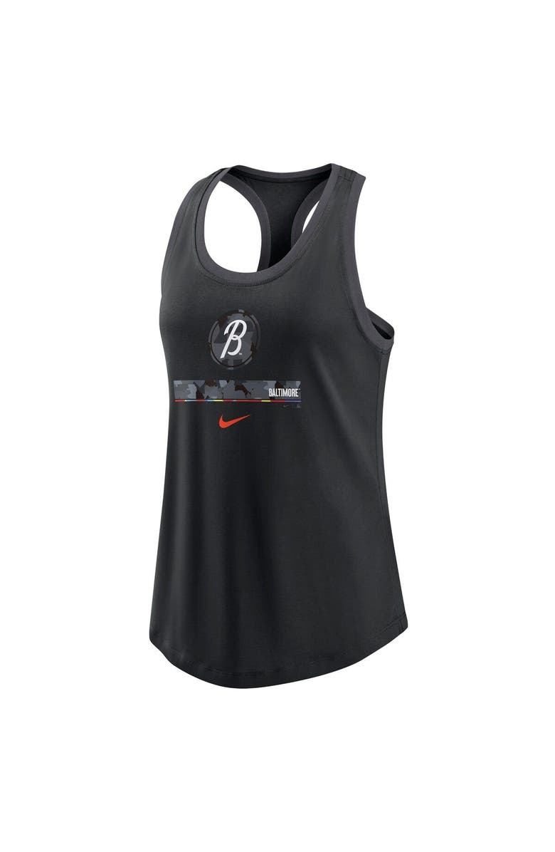 Nike Women's Nike Black Baltimore Orioles 2023 City Connect Racerback Tank Top, Alternate, color,