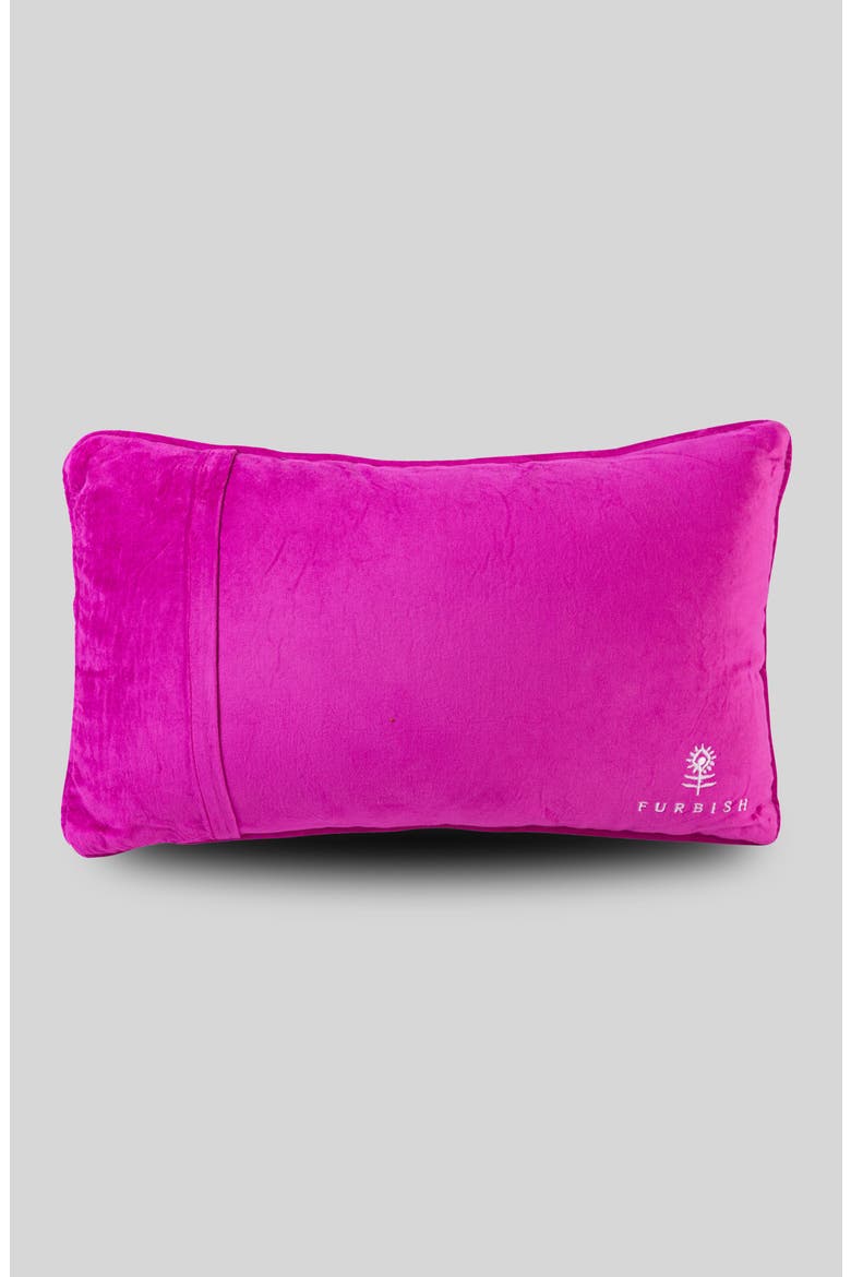 Tis The Season Needlepoint Pillow, Alternate, color, Pink