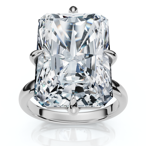 Bliss Diamond Certified 11ct Radiant Diamond Solitaire Engagement Ring 14k Gold/pt Lab Grown