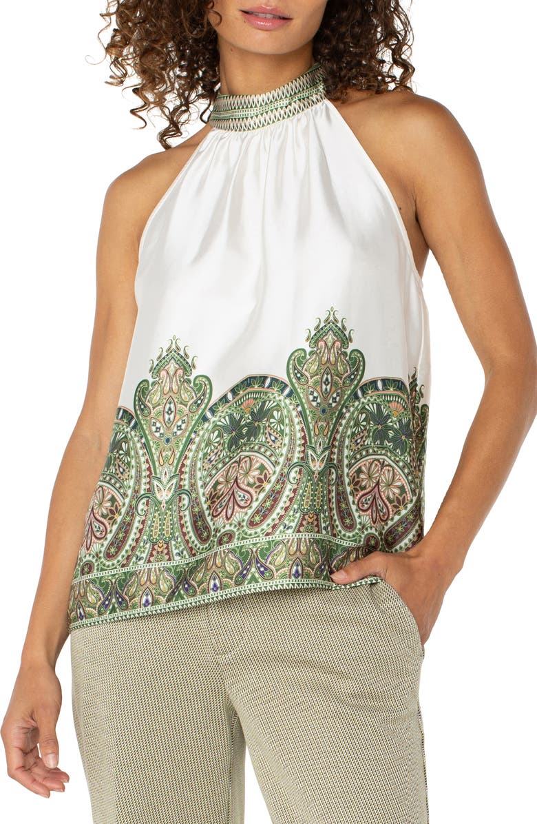 Liverpool Los Angeles Sleeveless Mock Neck Top, Alternate, color, 