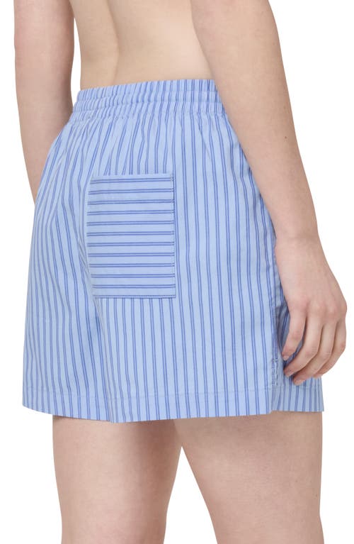 Florence By Mills Boxy Shorts In Blue Wind Stripe