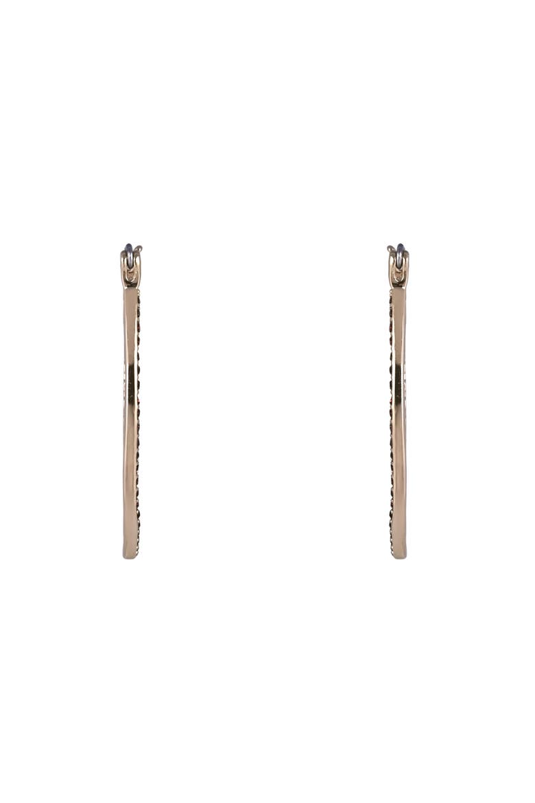 Game Day Stone Football Hoop Earrings, Alternate, color, Brown