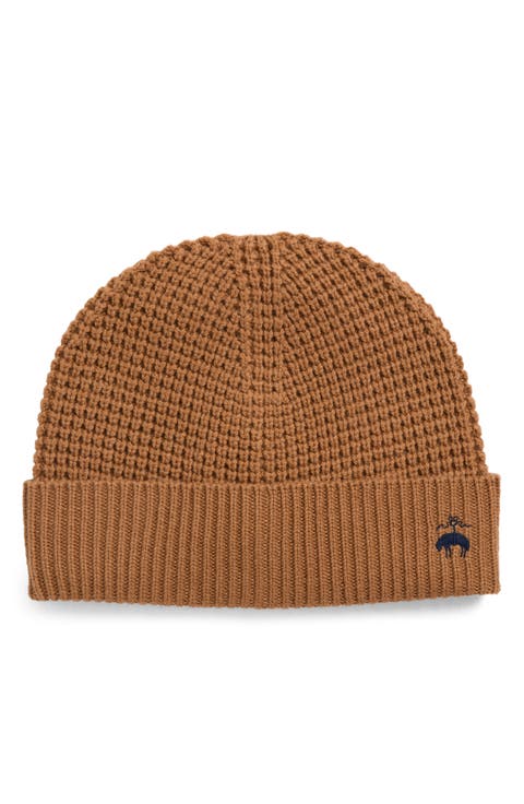 Wool & Cashmere Waffle Knit Beanie