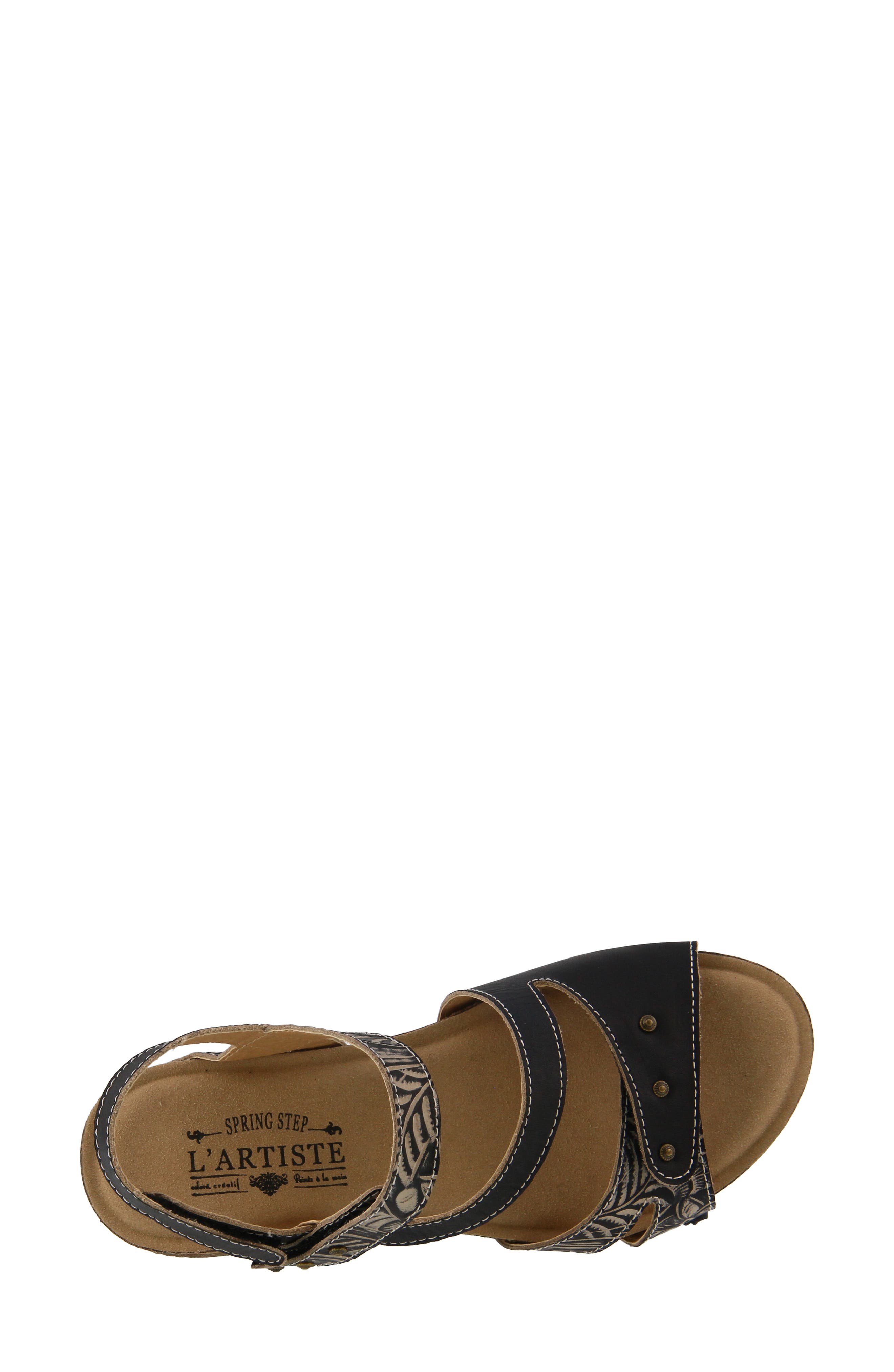 L'Artiste by Spring Step L'Artiste Quilana Wedge Sandal, Alternate, color, 