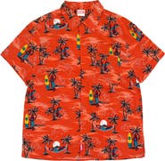 Marvel Spider-Man Button Front Hawaiian Shirt