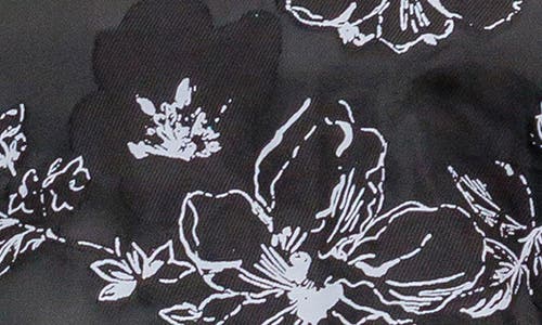 Flying Tomato Print Organza Button-up Shirt In Black