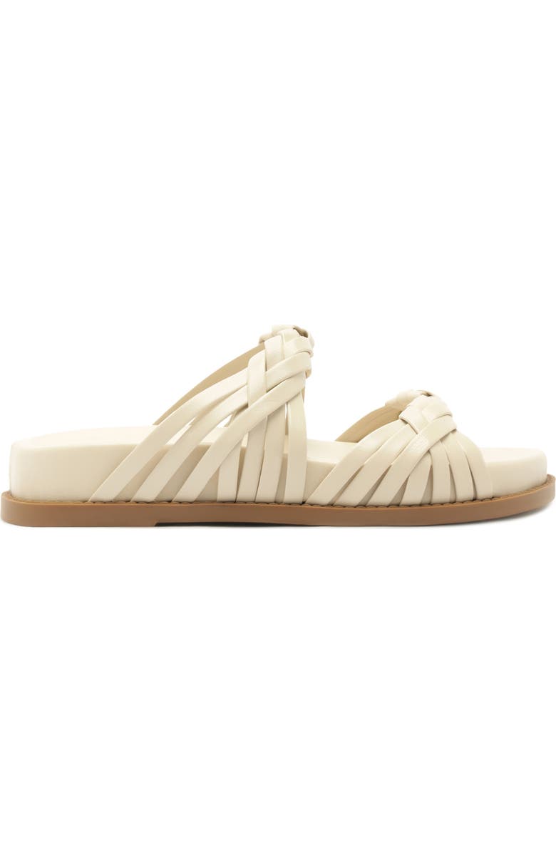 Schutz Tara Sporty Braided Sandal, Alternate, color, Sugar White