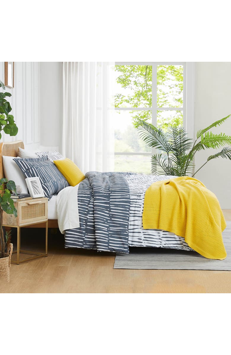 SOUTHSHORE FINE LINENS Spirit 5-Piece Duvet Cover Bedding Set, Alternate, color, Charcoal