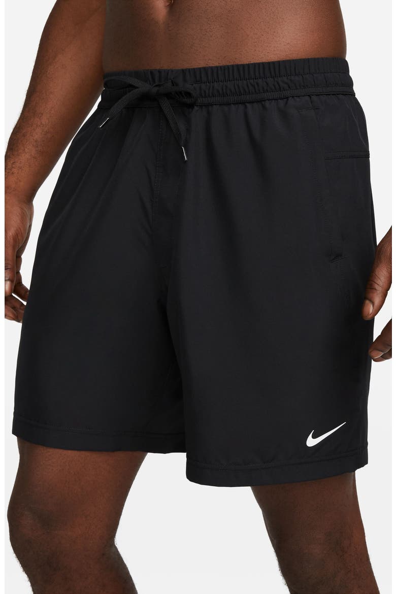 Dri-FIT Form 7-Inch Athletic Shorts, Alternate, color, 010 BLACK/WHITE