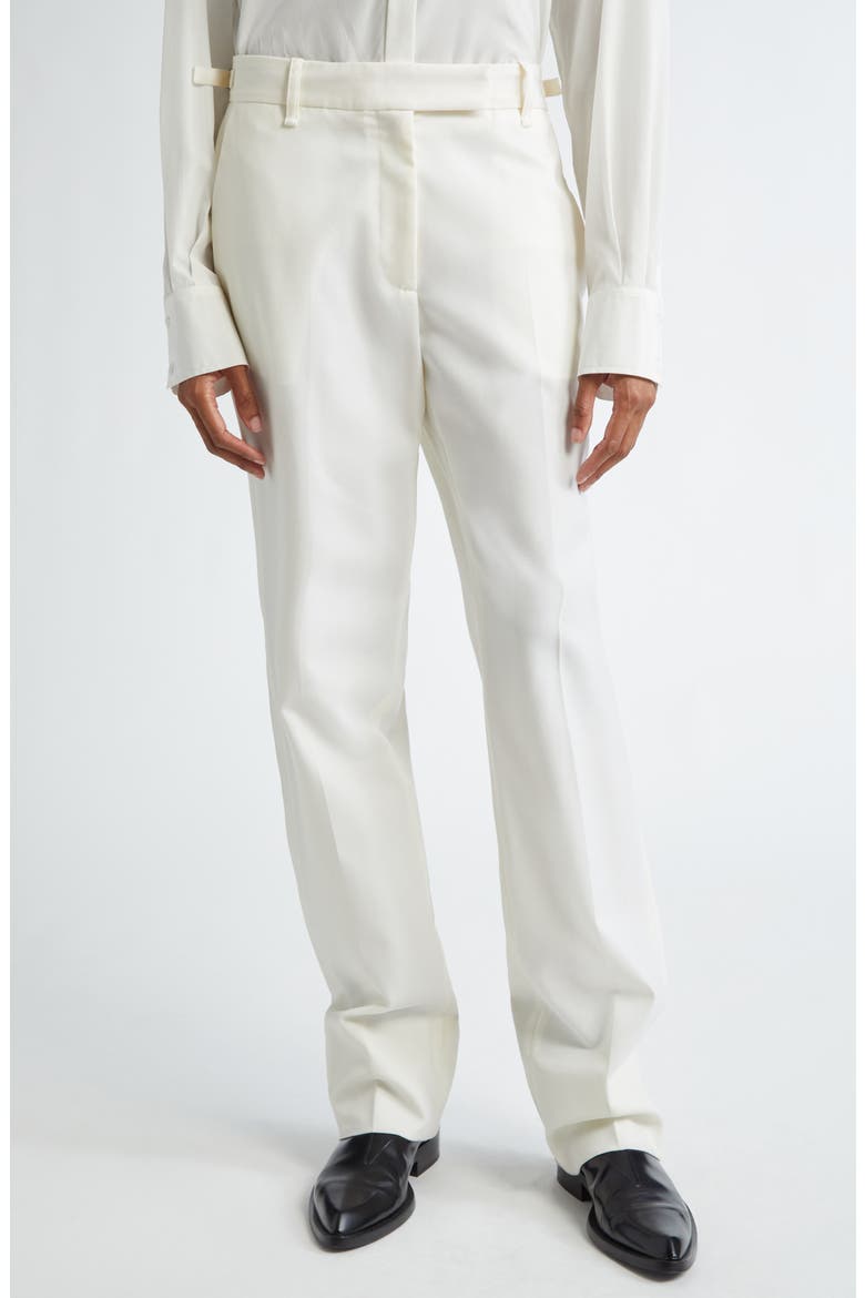 Teddy Stretch Wool Twill Pants, Main, color, WAX
