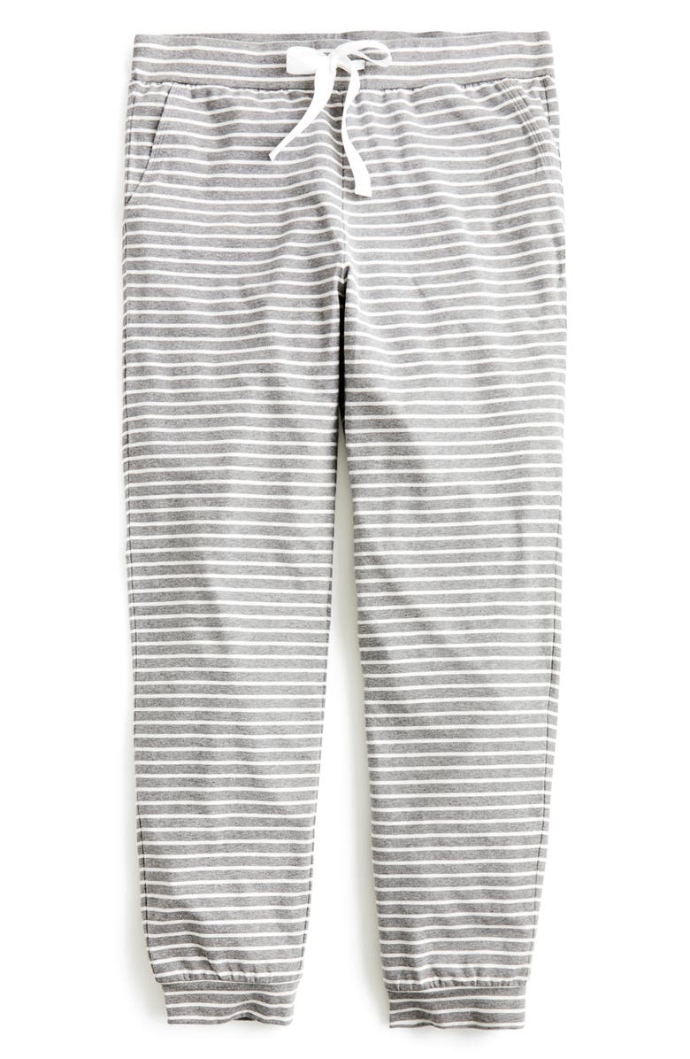 J.Crew Dreamy Stripe Pajama Jogger Pants, Main, color, 