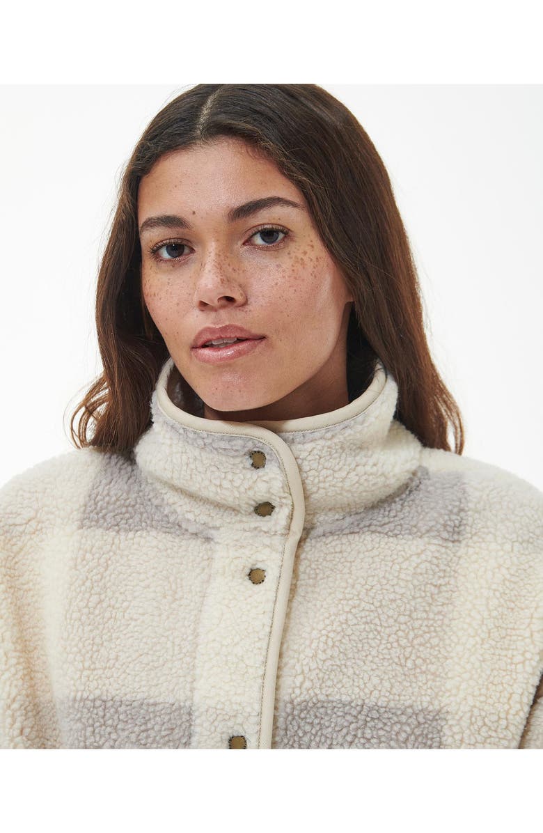 Barbour Lichen Overlayer Polar Fleece Recycled Polyester Jacket, Alternate, color,