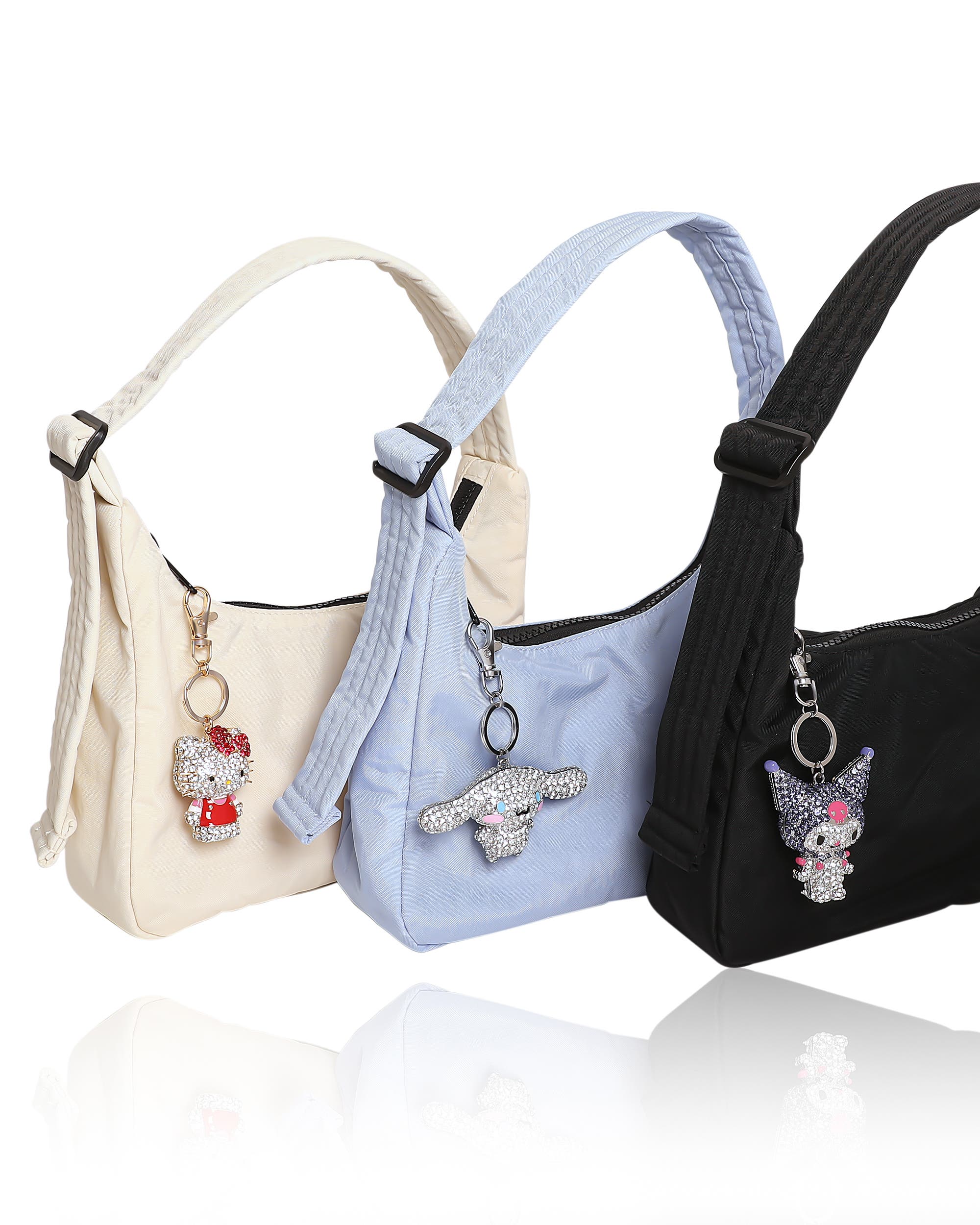 Hello Kitty Pave 3D Bling Keychain, Alternate, color, 