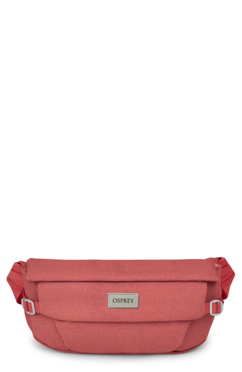 Osprey Arcane Water Repellent Hip Bag in Red Pampas 